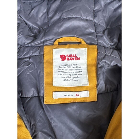 Fjällräven Kiruna Padded Parka Women’s XL Acorn G-1000 Hooded Winter Jacket - Picture 2 of 16